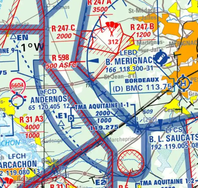 Extrait de carte aéronautique OACI