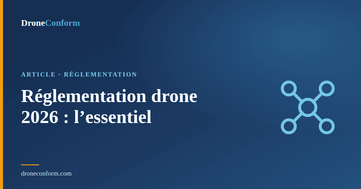 réglementation drone 2026