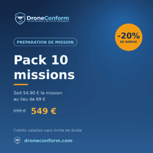 Préparation de mission drone – Pack de 10