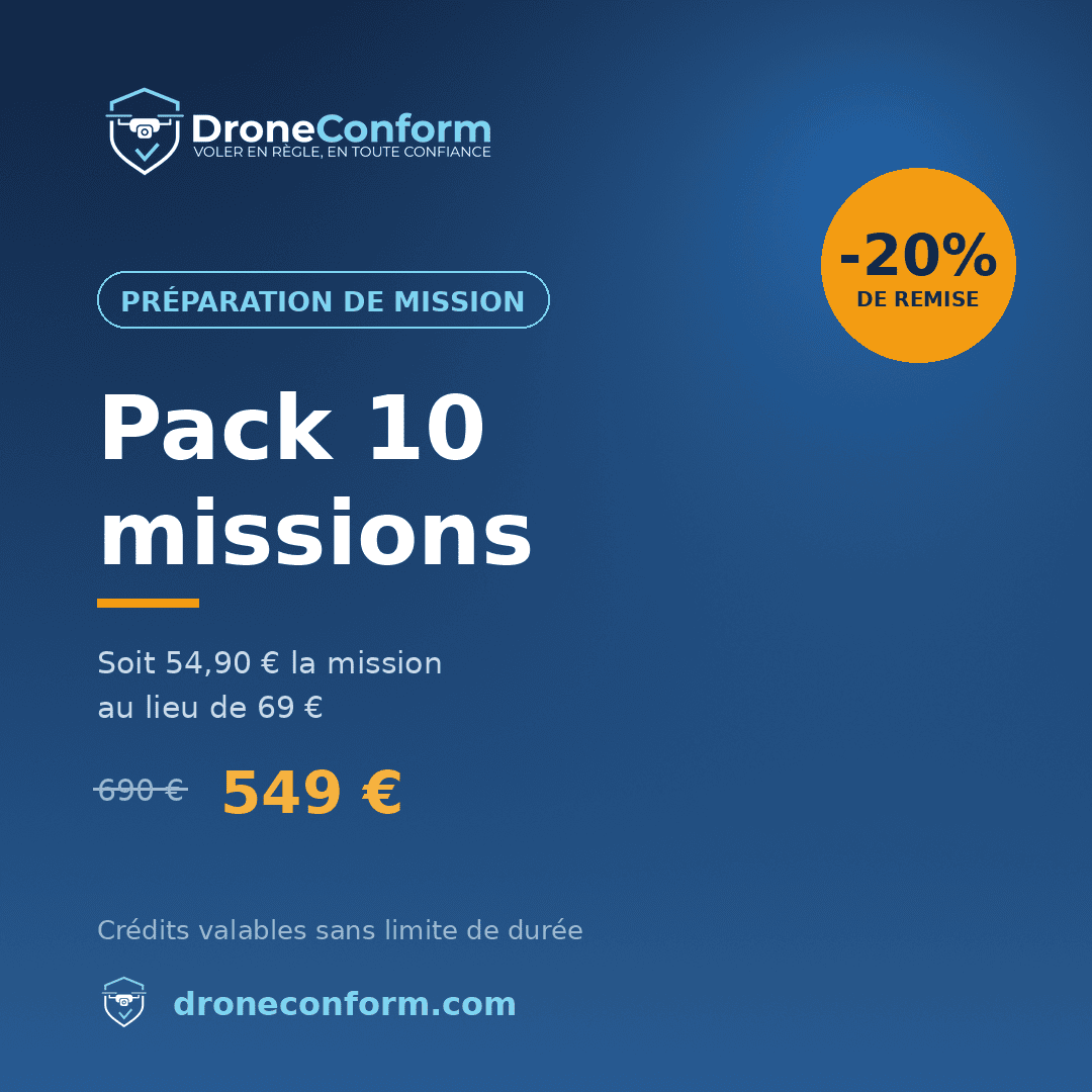 Préparation de mission drone – Pack de 10