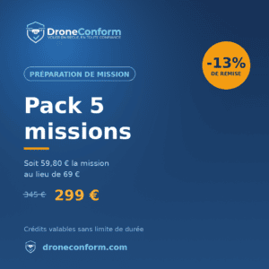 Préparation de mission drone - Pack de 5