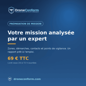 Préparation de mission drone