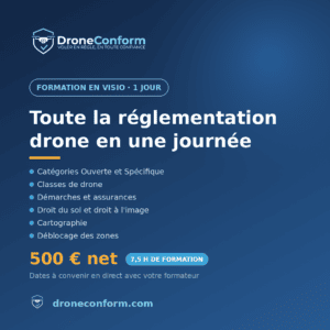 Formation réglementation drone en visio — 1 jour