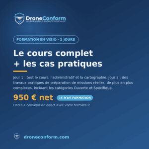 Formation réglementation drone en visio — 2 jours